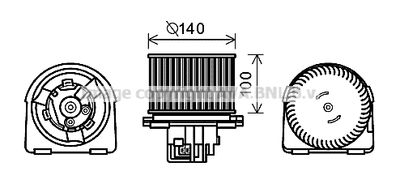 OL8617 AVA QUALITY COOLING Вентилятор салона