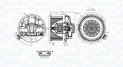 069412302010 MAGNETI MARELLI Вентилятор салона