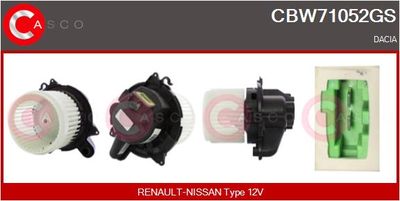 CBW71052GS CASCO Вентилятор салона