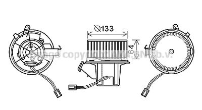 MS8629 AVA QUALITY COOLING Вентилятор салона