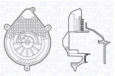 069412698010 MAGNETI MARELLI Вентилятор салона