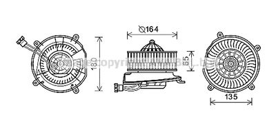 MS8651 AVA QUALITY COOLING Вентилятор салона