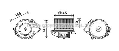 RT8621 AVA QUALITY COOLING Вентилятор салона