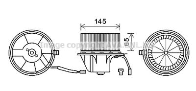 AI8375 AVA QUALITY COOLING Вентилятор салона