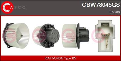 CBW78045GS CASCO Вентилятор салона