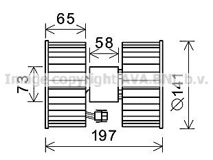 BW8483 AVA QUALITY COOLING Вентилятор салона