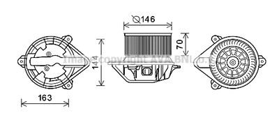 RT8577 AVA QUALITY COOLING Вентилятор салона