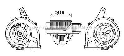 ST8044 AVA QUALITY COOLING Вентилятор салона