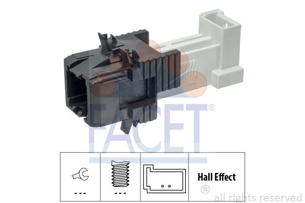 FACET 7.1312 Выключатель фонаря сигнала торможения Made in Italy - OE Equivalent