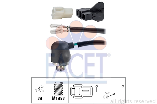 FACET 7.6088 Выключатель, фара заднего хода Made in Italy - OE Equivalent