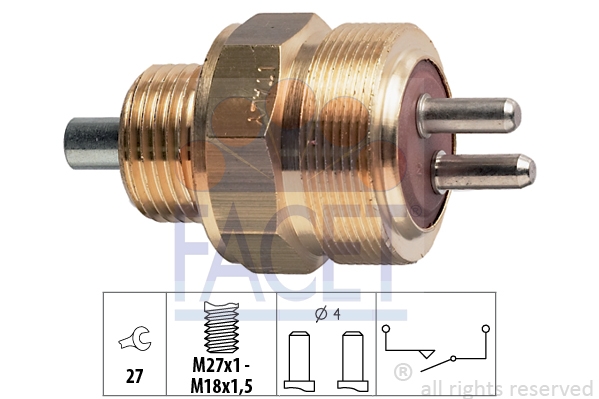 FACET 7.6147 Выключатель, фара заднего хода Made in Italy - OE Equivalent