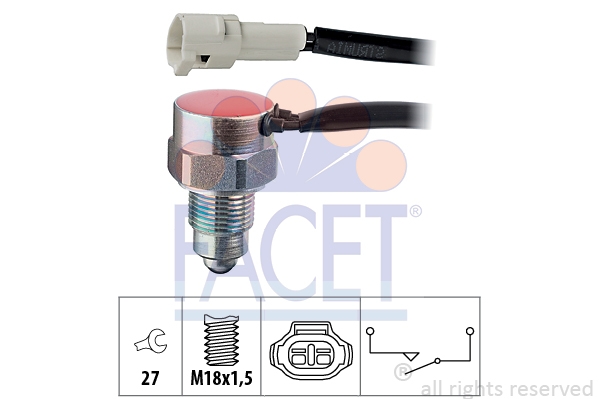 FACET 7.6162 Выключатель, фара заднего хода Made in Italy - OE Equivalent