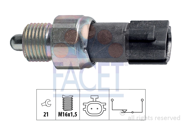 FACET 7.6232 Выключатель, фара заднего хода Made in Italy - OE Equivalent