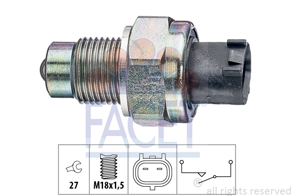 FACET 7.6295 Выключатель, фара заднего хода Made in Italy - OE Equivalent