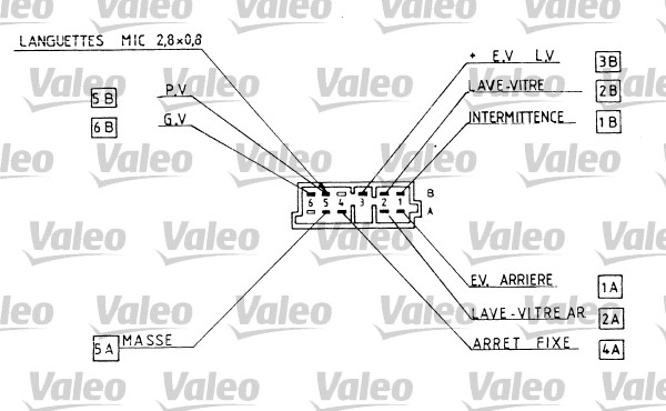 VALEO 251287 Выключатель на рулевой колонке