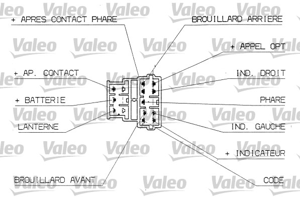 VALEO 251304 Выключатель на рулевой колонке