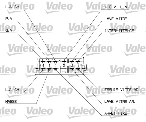 VALEO 251307 Выключатель на рулевой колонке