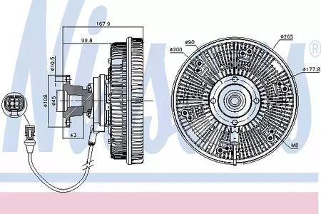 Муфта вентилятора HCV Nissens                86037