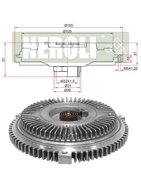 Муфта вентилятора NEROLI                N1A5832